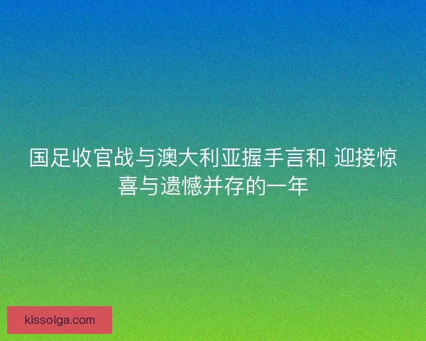 国足收官战与澳大利亚握手言和 迎接惊喜与遗憾并存的一年 国足收官战与澳大利亚握手言和 迎接惊喜与遗憾并存的一年